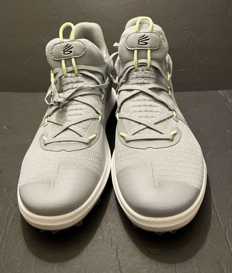 Under Armour Curry Golf shoes gray/volt/wht mens
