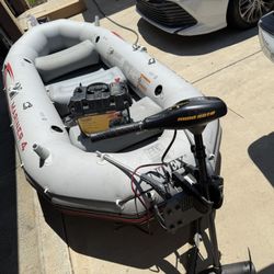 Intex mariner 4 Man Boat With Trolling Motor 