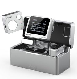 Neewer CM31 Wireless Lavalier Microphone with 8GB Storage 820ft Range 48KHz 24Bit Noise Cancelling Compatible with iPhone iPad Android PC Camera 