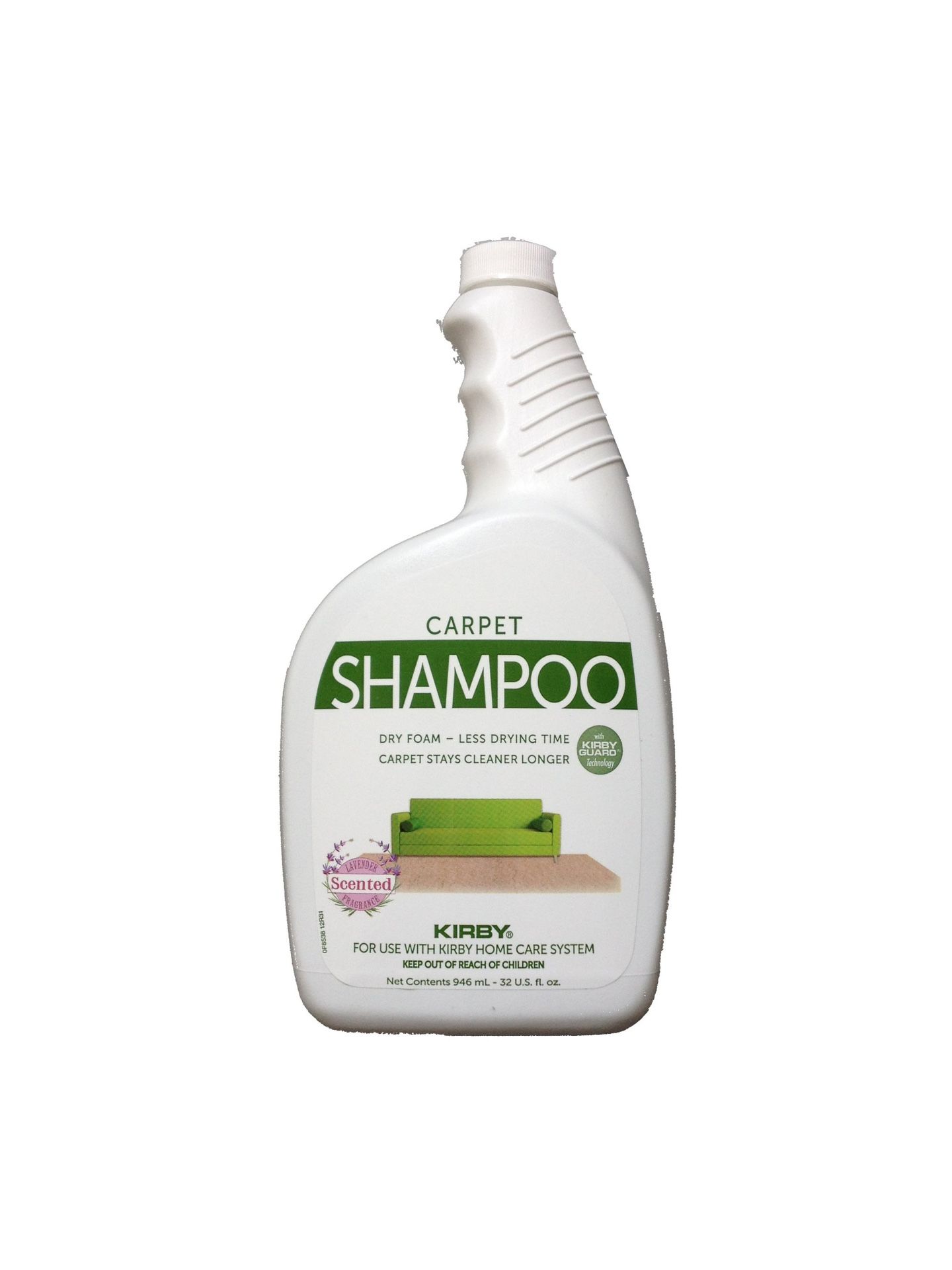 Kirby Allergen Control Formula Foaming Carpet Shampoo Lavender Scented 32oz 252702