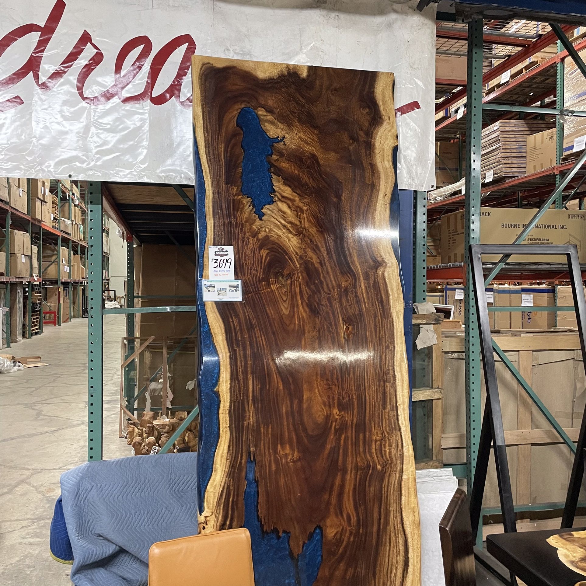 Artistic Resin Dining Table Slabs (legs incld)