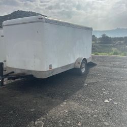 ENCLOSED TRAILERS,12’ X 6’, TITLE IN HAND 