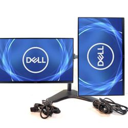 Dual 22” Widescreen Dell Monitors