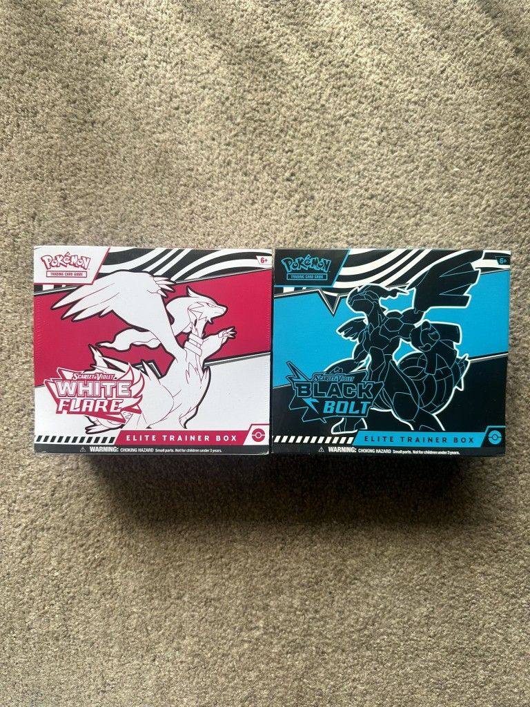 Pokemon BLACK BOLT WHITE FLARE ETBs
