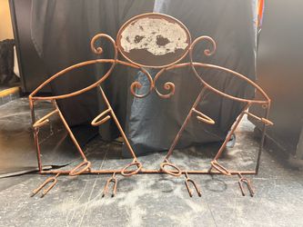 Decorative Metal Wire Bird Sculpture Stand