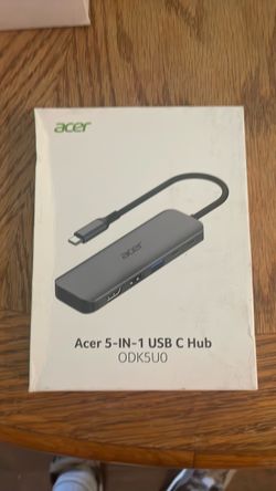 Acer USB C Hub, 5-in-1 USBC to HDMI Adapter with 4K@60Hz