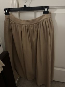 Mod Ref Classic A-Line Skirt in Tan