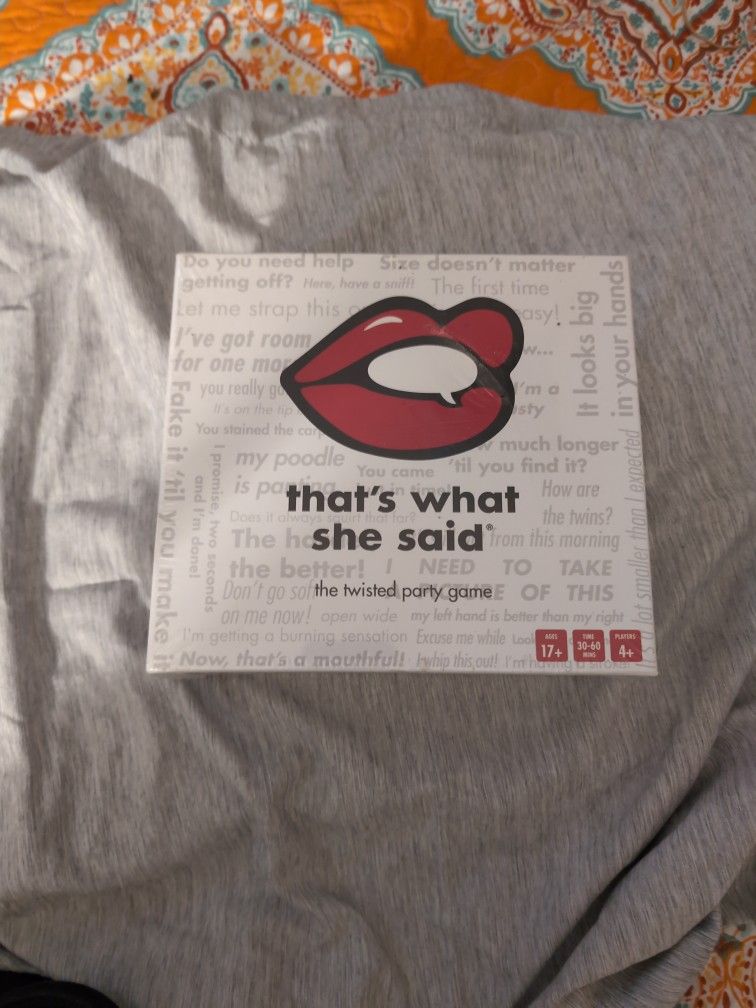 that's what she said Board Game