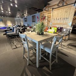 Grey 5PC Counter Height Table Set