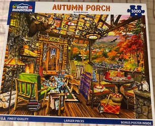1000 White Mountain Puzzles Larger Pieces Complete