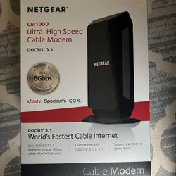 Netgear CM1000 Docsis 3.1 Gigabit Cable Modem