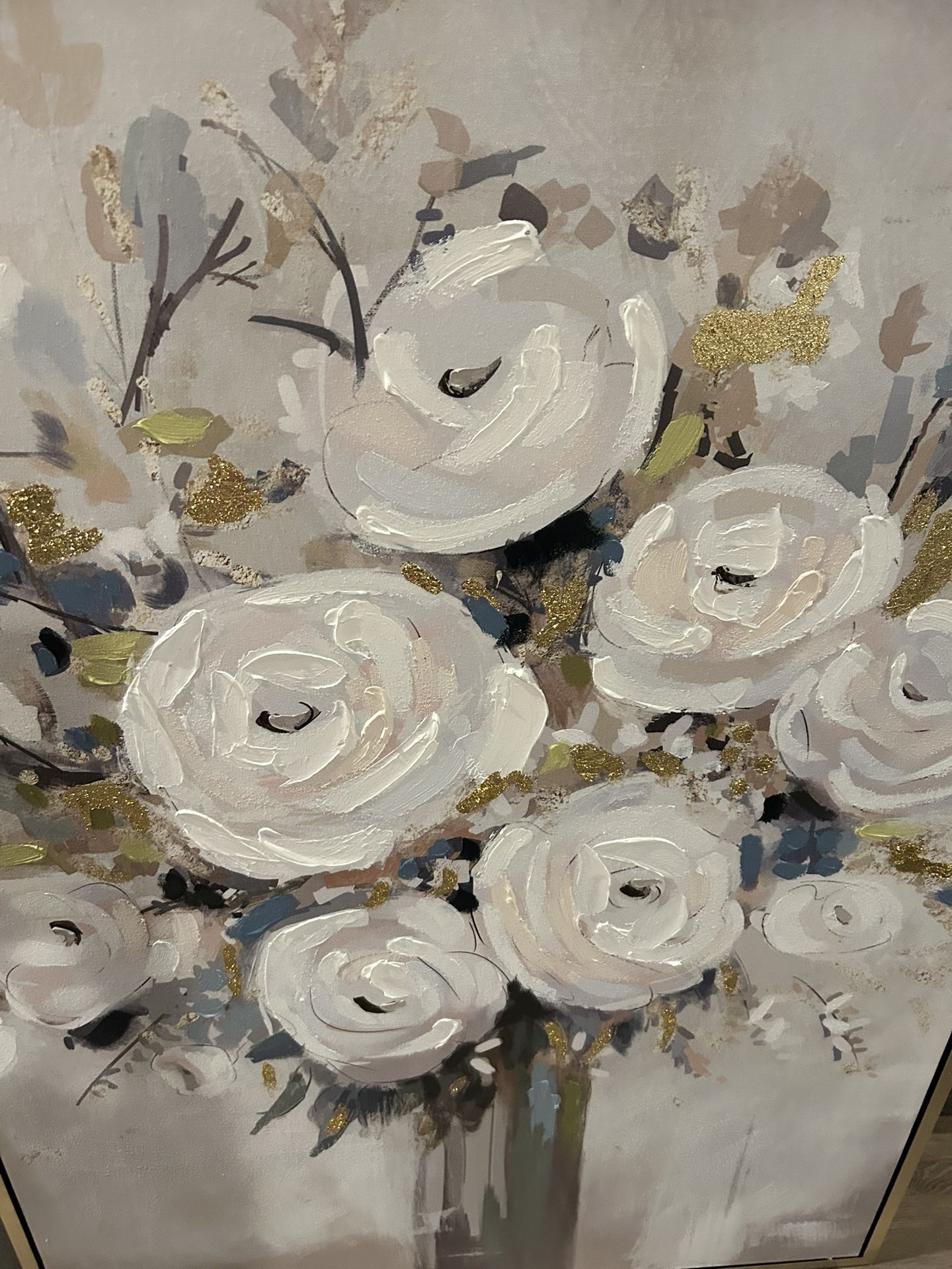 Framed Wall Art Floral Bouquet 36x48