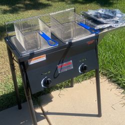 Double Basket Deep Fryer 