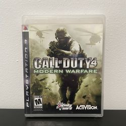 Call of Duty 4 Modern Warfare PS3 Like New CIB Activision PlayStation 3 MW Game