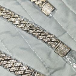14mm Iced Out Cuban Link Chain 20 Inch