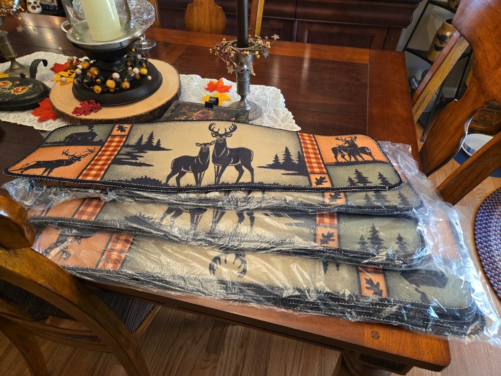 Deer Hunting Camp Stair Carpet treads