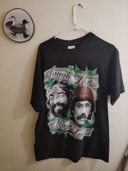 Shaka Wear Cheech & Chong "Laugh Now High Later" Heavyweight Tee -  Size L