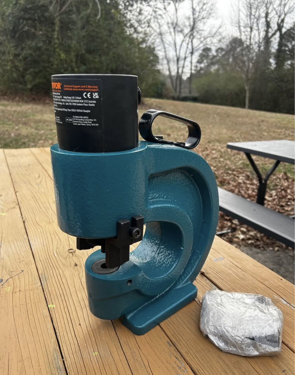 Hydraulic Hole Punching Tool 35T Hole Digger Force Puncher Smooth Hole Puncher for Iron Plate Copper