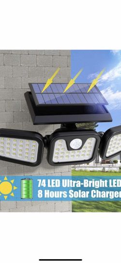 Solar Led Light Motion Sensor Outdoor 129leds Super Bright New $30