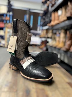 Ariat Western Boots Cowboy Black Sz 7.5