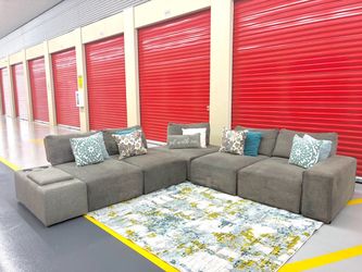 Modular Grey Sectional Sofa