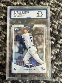 Shohei Ohtani Dodgers graded 10 slab Baseball Card tops 2024