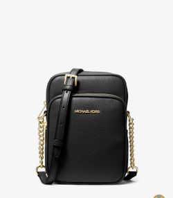 Michael Kors Black Leather Crossbody Bag