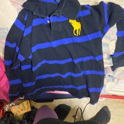 kids polo button shirt size l (14-16) kids