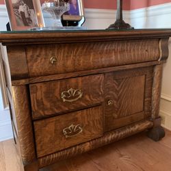 Tiger Oak Wood Sideboard