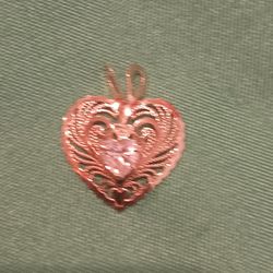 Valentines Day Perfect Gift. 14kt Gold HEART. 
