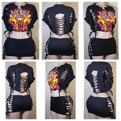 Stranger Things Custom Skirt Set 