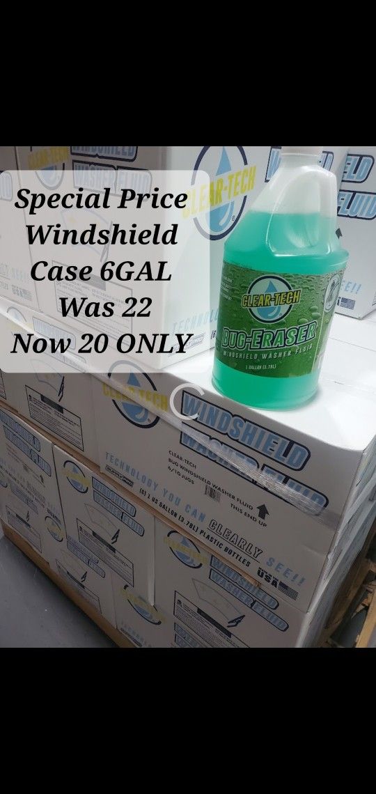 Special Price Windshield Case 6GAL For 20 Only 