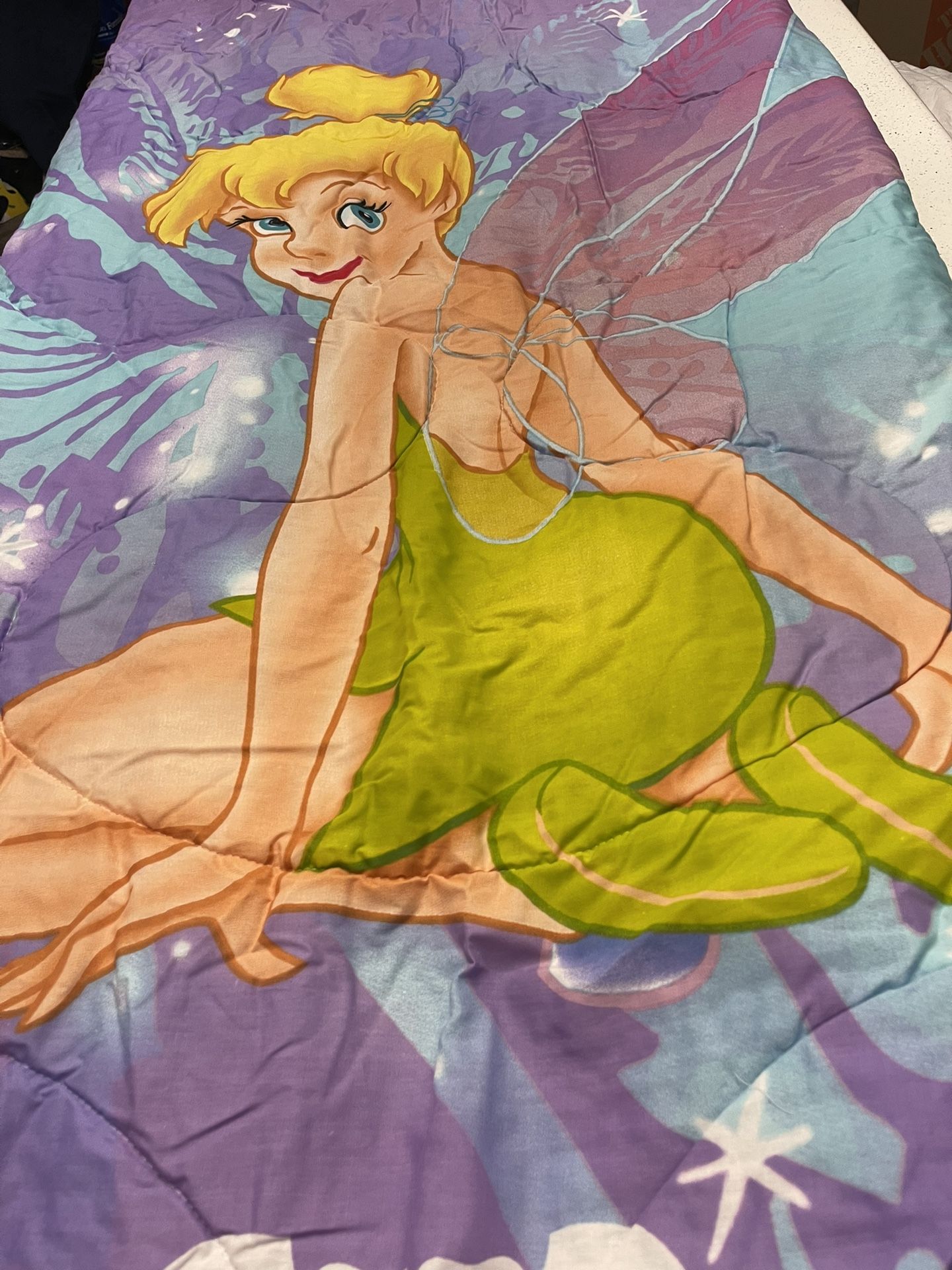 Tinkerbell Twin Comforter Double Sided Walt Disney