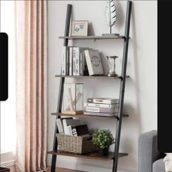 New, 4 Tier Ladder Bookshelf