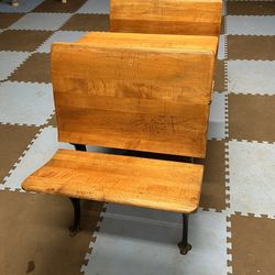 Vintage School Desks.