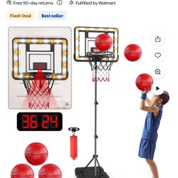 JoyStone Kids Basketball Hoop with Scoreboard & Timer