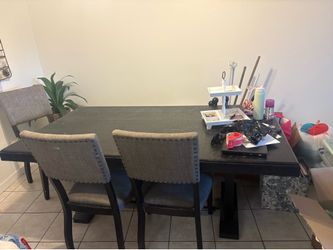 Free table with four chairs