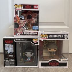 Stranger Things Funko Pop Deluxe & Nook Lot