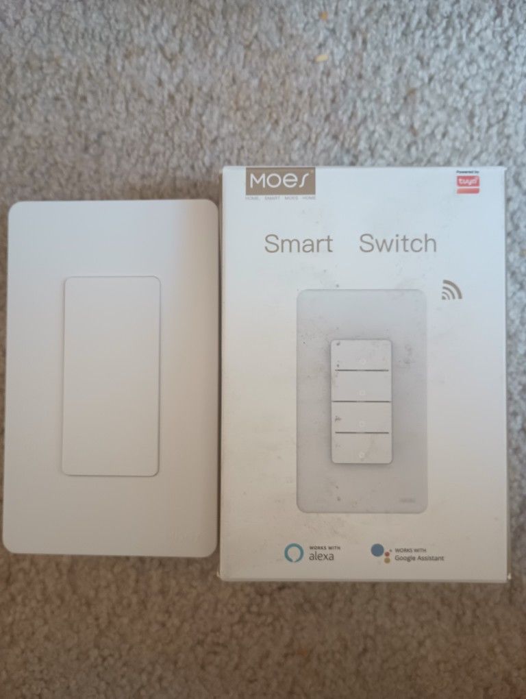 MOES 2.4GHz Wi-Fi Smart Light Switches, Netural Wire Required, Inteligente...