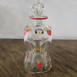 Holmegaard - VERY RARE - Lovely antique aquavit glass bottle - Designed by Jacob Bang - Made in Denmark 1937.