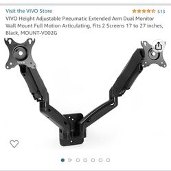 Vivo Dual Monitor Wall Mount 