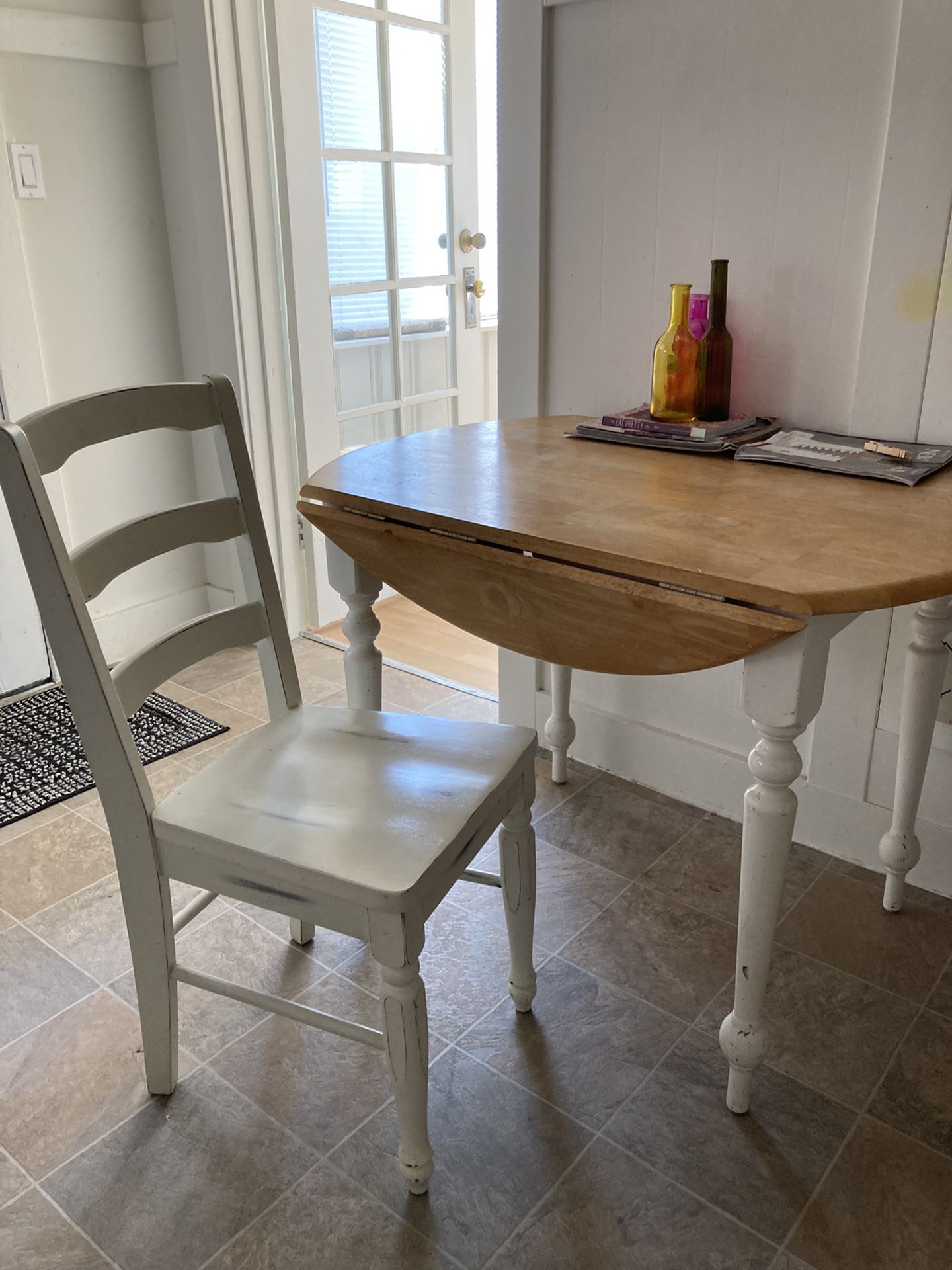 Round Adjustable Kitchen Dining Table