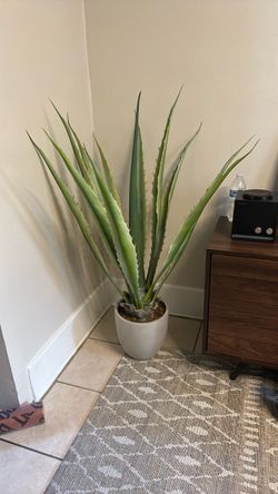 Faux agave plant