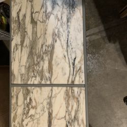 Beautiful Italian marble, coffee table, and end table