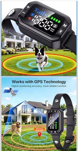 🔥Brand new 🔥 GPS Wireless Dog Fence System, Electric Fence for Dogs, 3 Training Modes