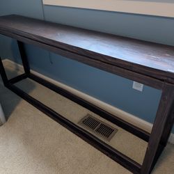 Solid Wood Console Table – Dark Espresso – Sofa / Entryway Table