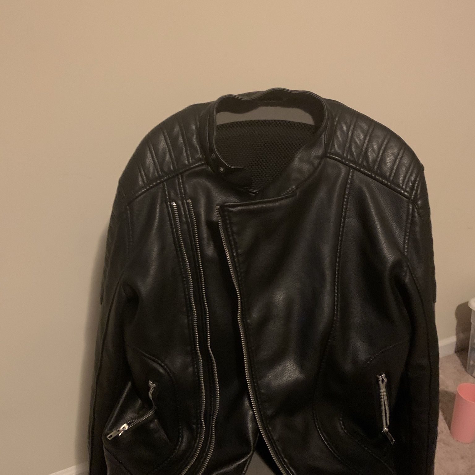 Men Black Leather Jacket ZARAMAN Unique Style