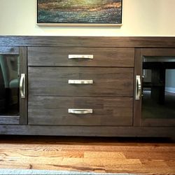 Dark Brown Buffet Table 