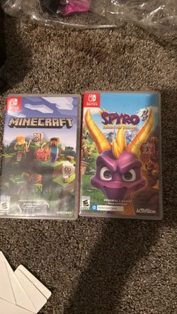 Minecraft and Spyro for the Nintendo switch