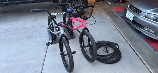 Pair of pro bmx bikes